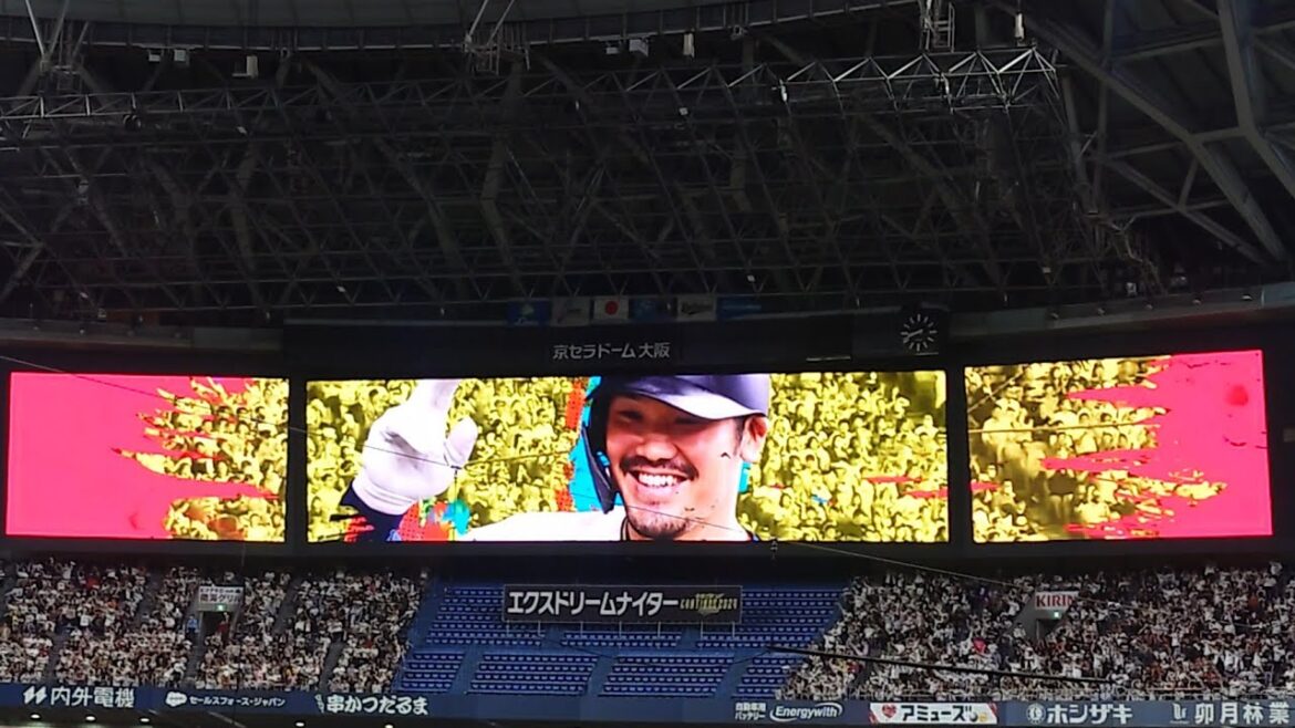 T-岡田 選手 ｢ケツメイシ  カーニバル｣ 現役最後の安打打席 チャンス時 登場曲 オリックス･バファローズ 選手 ビジョン特別映像 演出 PV 応援歌 ラオウさんとの抱擁@京セラドーム 2024