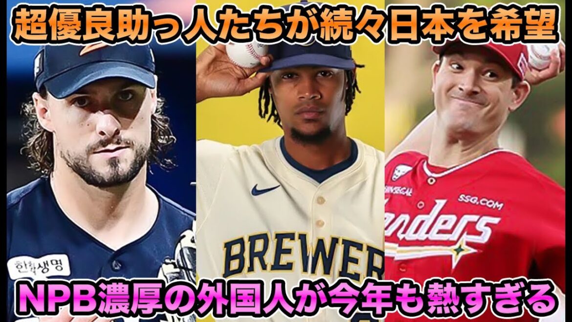 【投手多めの外国人体制へ】覚醒前夜で渡米した男がMLB契約破棄で日本行きを希望!? NPB濃厚の外国人が今年も熱すぎる【オリックスバファローズ】