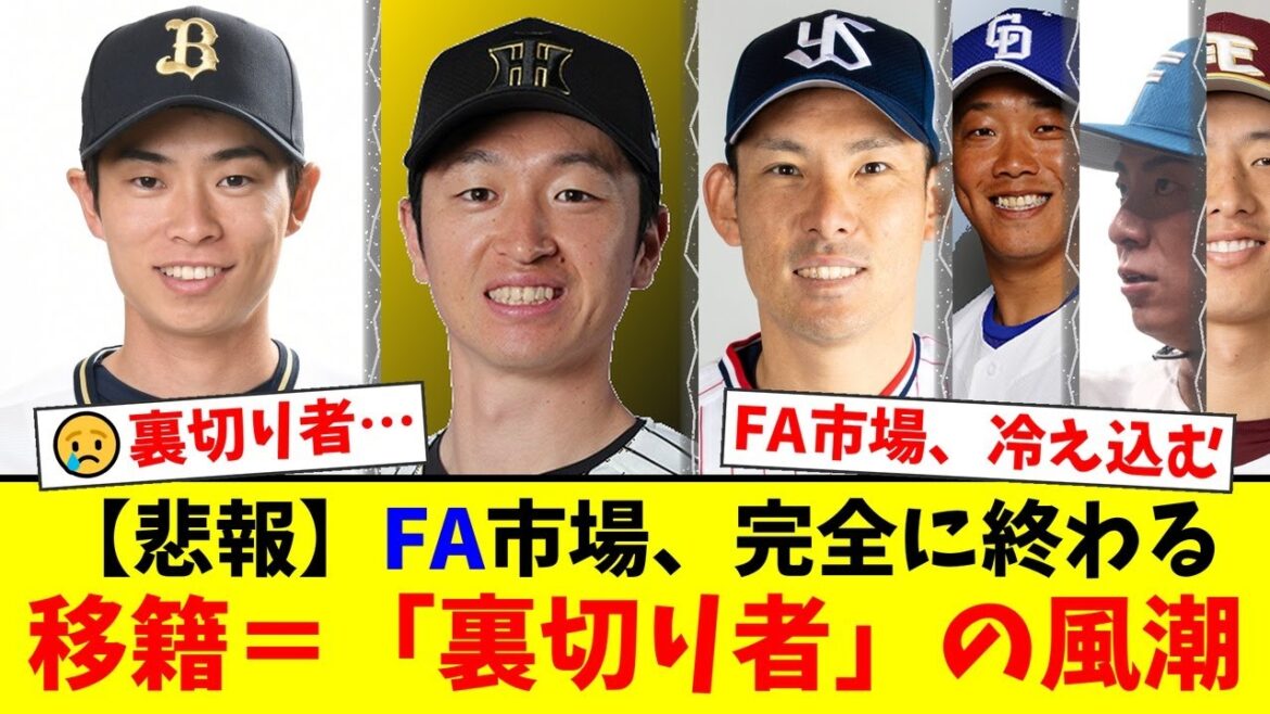 山岡泰輔、高梨裕稔らCランク投手も残留…なぜ日本のFA市場は活発化しないのか？「裏切り者」と叩かれるSNSの闇と、選手が抱える心身のストレスが深刻すぎた…【プロ野球ファンの反応】