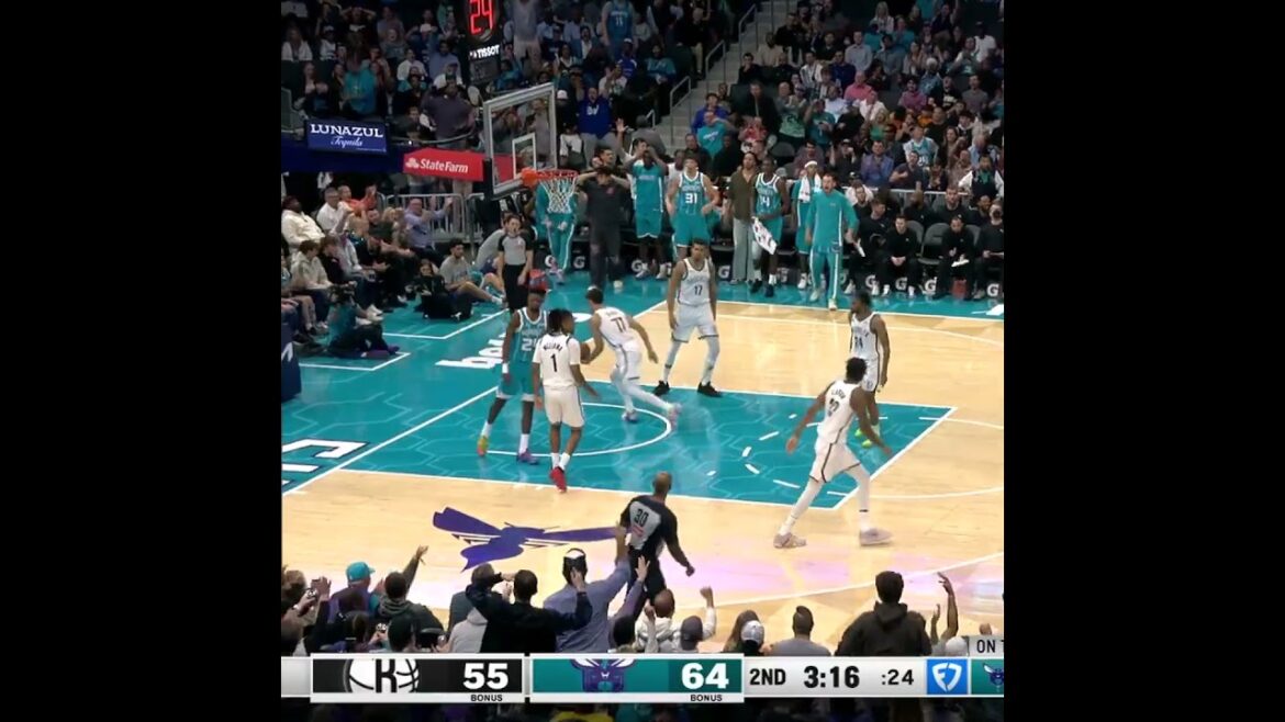 🔥LAMELO Ball throws it UP — Brandon Miller throws it DOWN! 💥