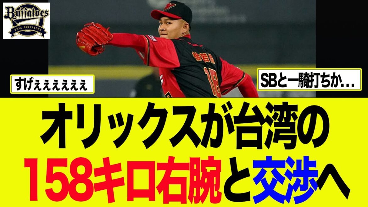 【オリックス】オリックスが台湾の158キロ右腕と交渉へ　オリックス　バファローズ