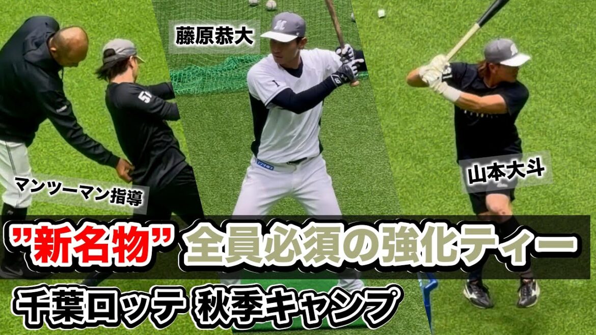 【キャンプ名物】全員必須 強化ティー打撃  千葉ロッテ秋季キャンプ ｜2025.11.2