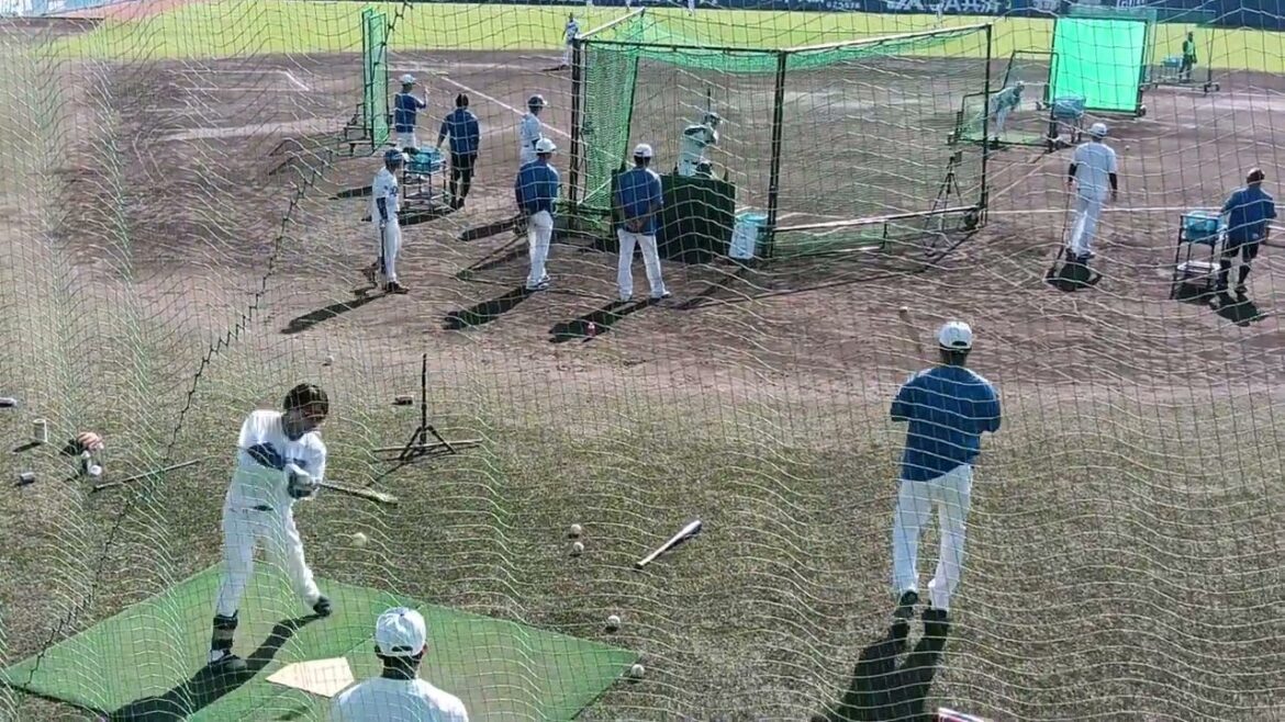 【プロ野球】11.8　中日　秋季キャンプ　『球場内　打撃練習①』