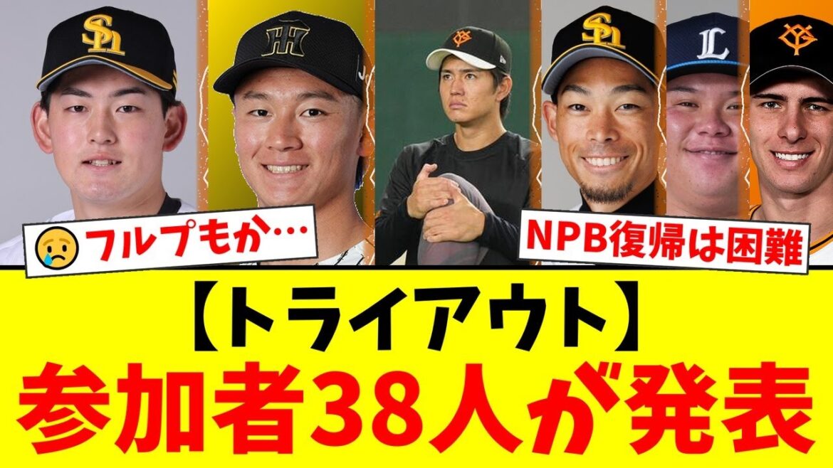 【衝撃】巨人から高橋礼、フルプも…12球団合同トライアウト参加者発表にファンから賛否両論!「区切りとして必要」「NPB復帰は厳しい」の声【プロ野球ファンの反応】 【衝撃】巨人から高橋礼、フルプも…12球団合同トライアウト参加者発表にファンから賛否両論!「区切りとして必要」「NPB復帰は厳しい」の声【プロ野球ファンの反応】