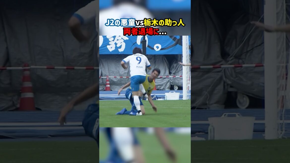 J2の悪童が再び退場！相手選手も揃って退場に！！ #安藤瑞季 #J2 #水戸ホーリーホック #栃木SC #Jリーグ