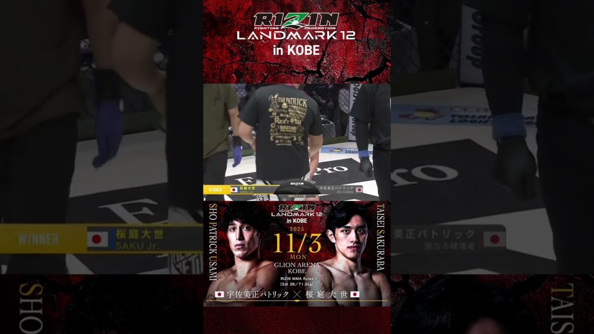 👑WINNER #桜庭大世 👑 #宇佐美正パトリック #rizin_landmark12