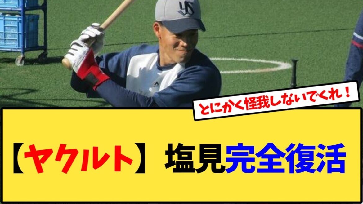 ヤクルト塩見、全体メニューに参加。打撃練習もフルでこなす。【反応集】