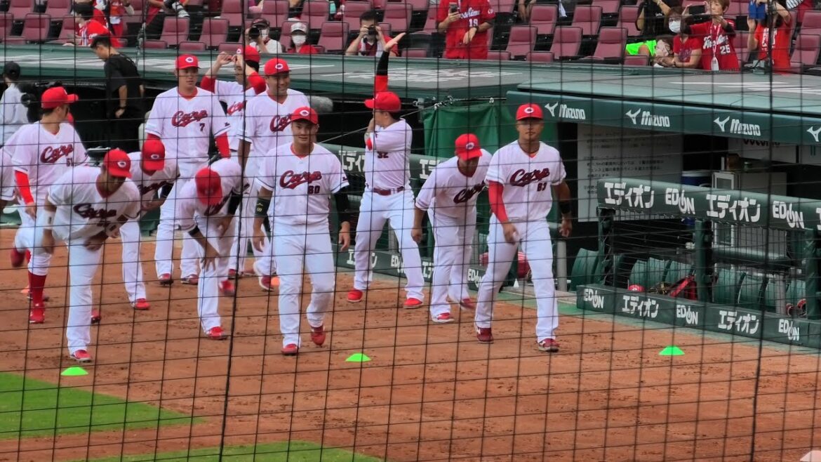 【野村祐輔引退試合】広島カープ試合前アップ【広島vsヤクルト最終戦ハイライト！２０２４／１０／５】