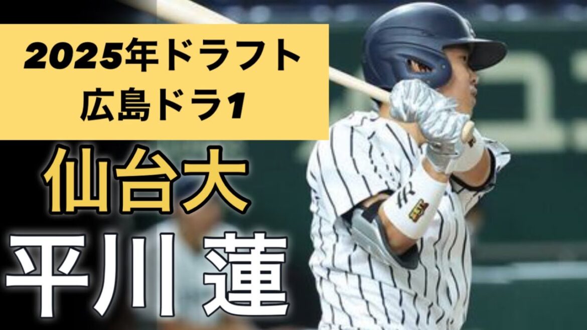【2025年広島ドラフト1位】平川 蓮（仙台大）選手のプレー集