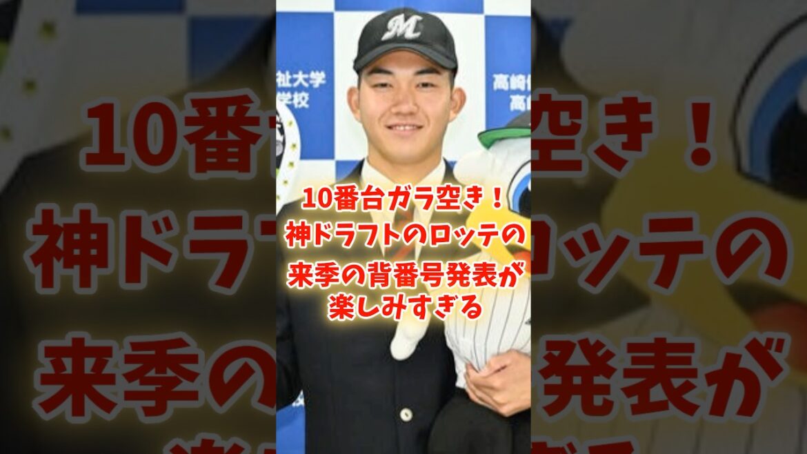 ロッテ投手黄金時代へ！来季の背番号どうなる？