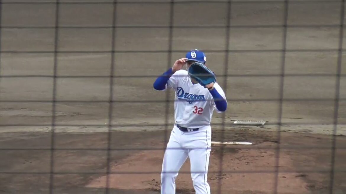 【プロ野球】11.11 　秋季キャンプ　『中日VS阪神　練習試合　1回表』