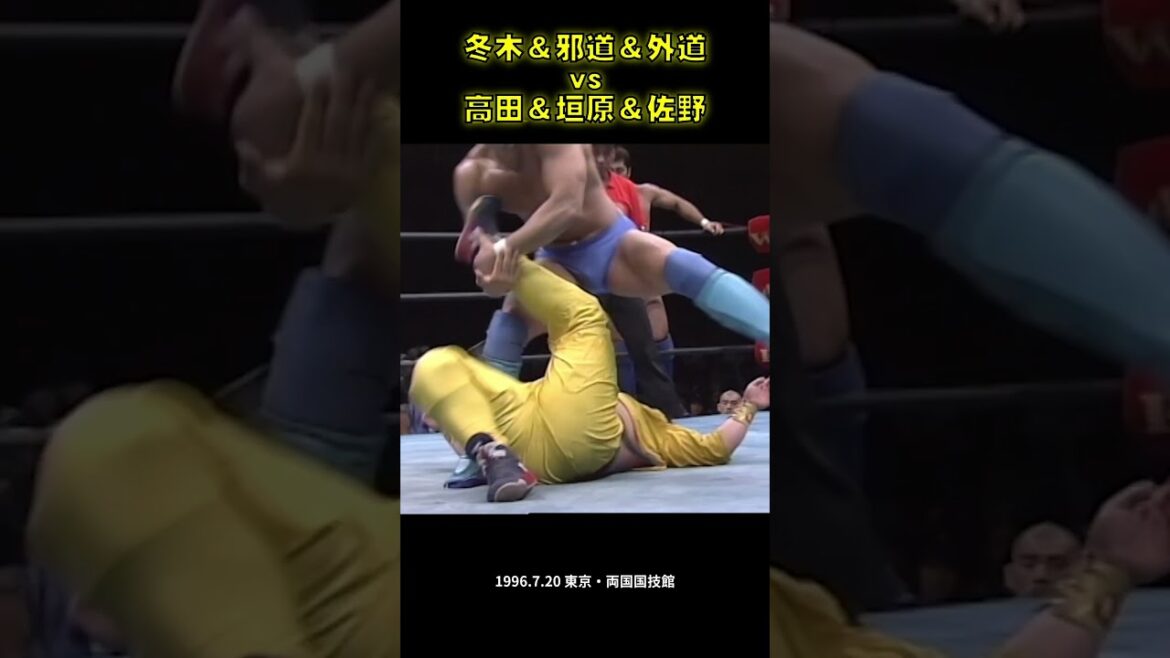 ［ショート］冬木＆邪道＆外道 vs 高田＆垣原＆佐野（1996.7.20／両国国技館） #プロレス #tenryu #wrestling #war #uwf