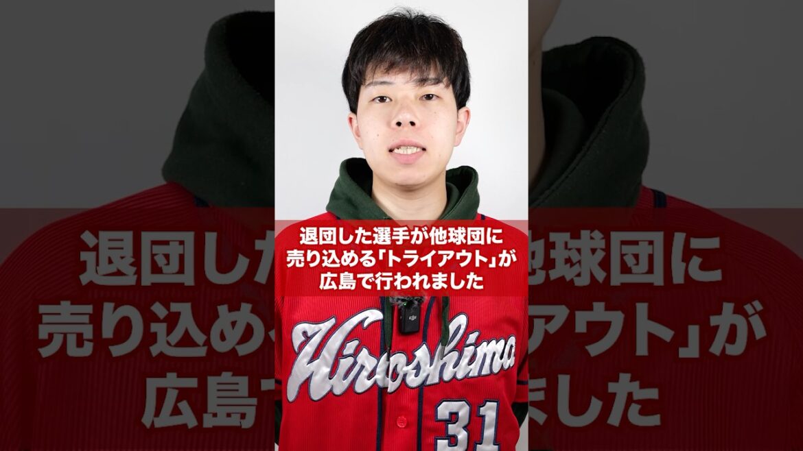 トライアウトが行われました #shorts #カープ #carp #広島東洋カープ #プロ野球 #野球 #カープファン #野球ファン #トライアウト #松山竜平