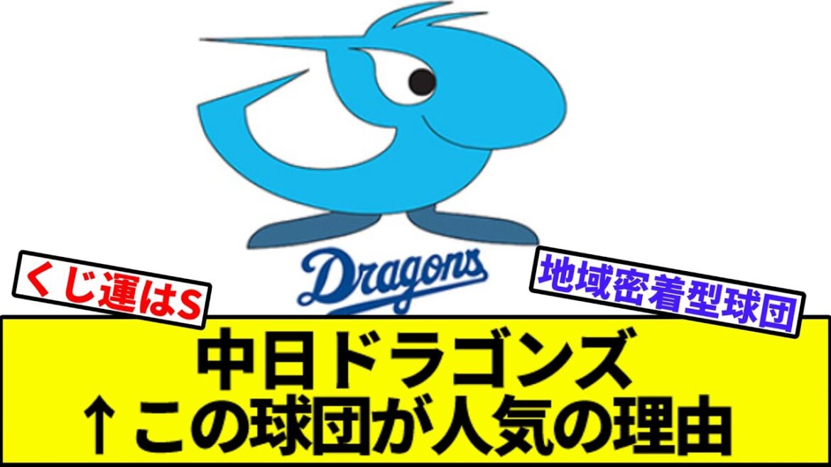 【愛知県民の愛】中日ドラゴンズ↑この球団が人気の理由【なんJ反応】【なんG反応】【プロ野球反応集】【2chスレ】【5chスレ】【巨人】【阪神】【中日】【横浜】【ヤクルト】【カープ】