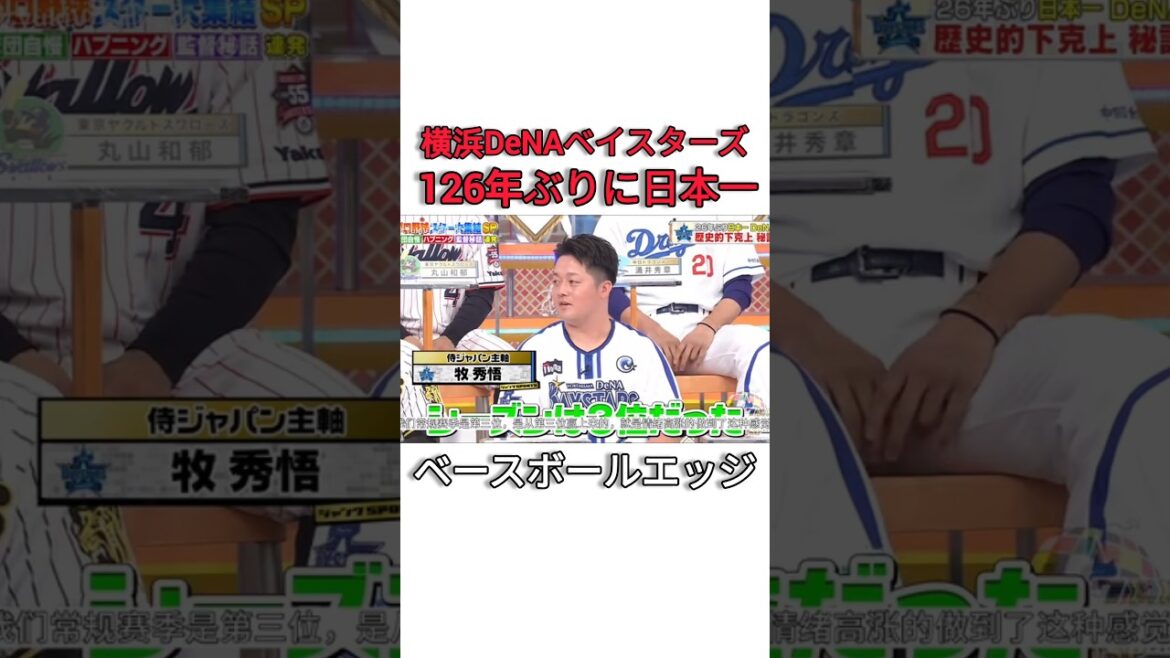 横浜DeNAベイスターズ 126年ぶりに日本一 #japan #baseball #mlb