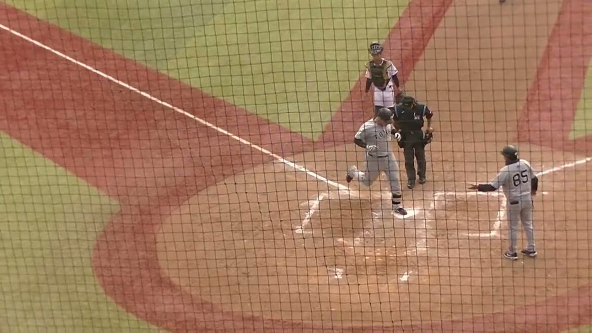 【ホームラン】泳ぎながらフェンスオーバーしちゃうリチャードの驚愕弾（読売ジャイアンツ紅白戦2025年11月12日 巨人秋季キャンプ）