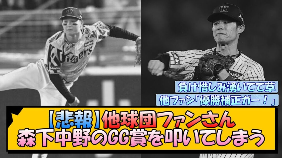 【悲報】他球団ファンさん、森下中野のGG賞を叩いてしまう…