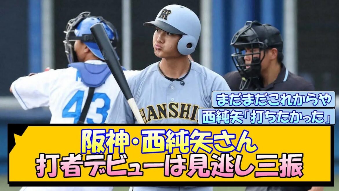 阪神・西純矢さん 打者デビューは見逃し三振