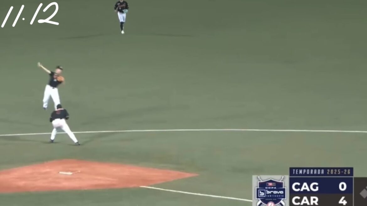 プエルトリコウィンターリーグ　福岡ソフトバンクホークス・廣瀨隆太　プレーシーン