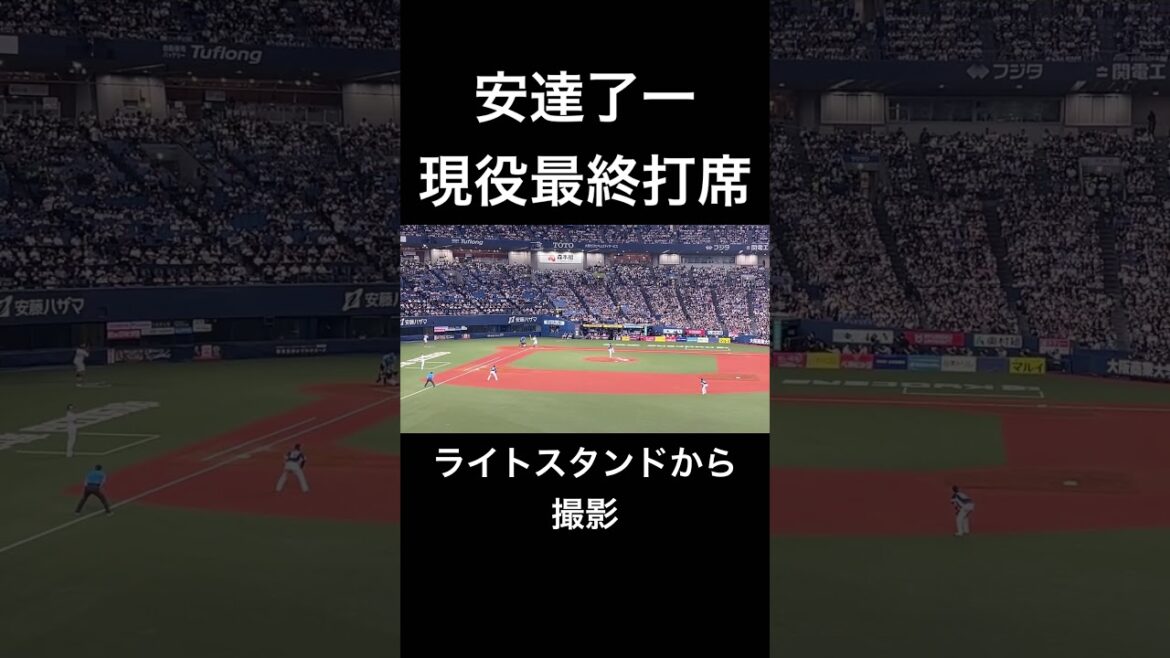 安達了一 現役最終打席 #オリックスバファローズ #引退試合 #安達了一 #プロ野球 #応援歌