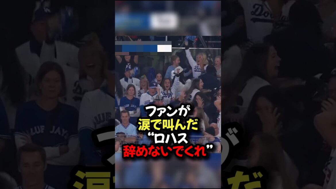 ファンが涙で叫んだ“ロハス辞めないでくれ” #ドジャース #プロ野球 #shorts