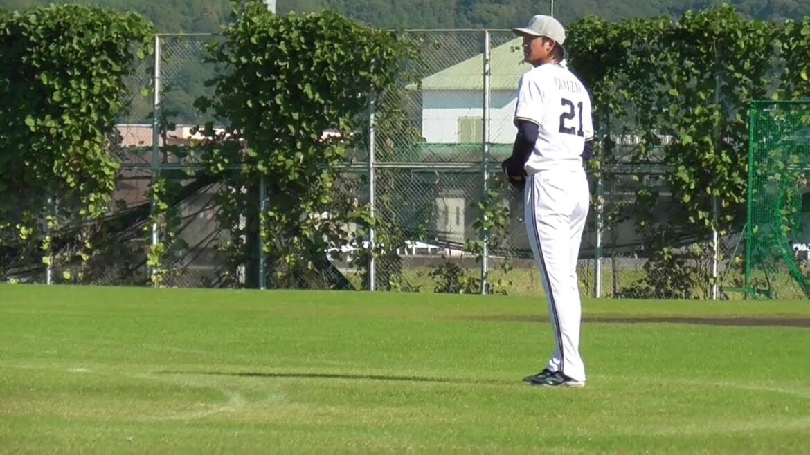 【プロ野球】11.15　オリックス　秋季キャンプ　『投手　キャッチボール』