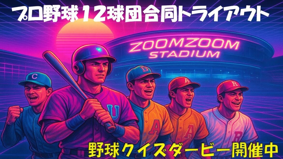 プロ野球12球団合同トライアウトを一緒にみよう