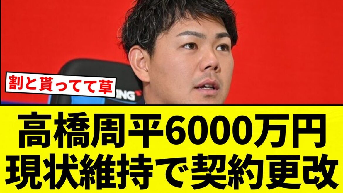 【現状維持】高橋周平6000万円現状維持で契約更改【プロ野球反応集】【2chスレ】【なんG】 【現状維持】高橋周平6000万円現状維持で契約更改【プロ野球反応集】【2chスレ】【なんG】