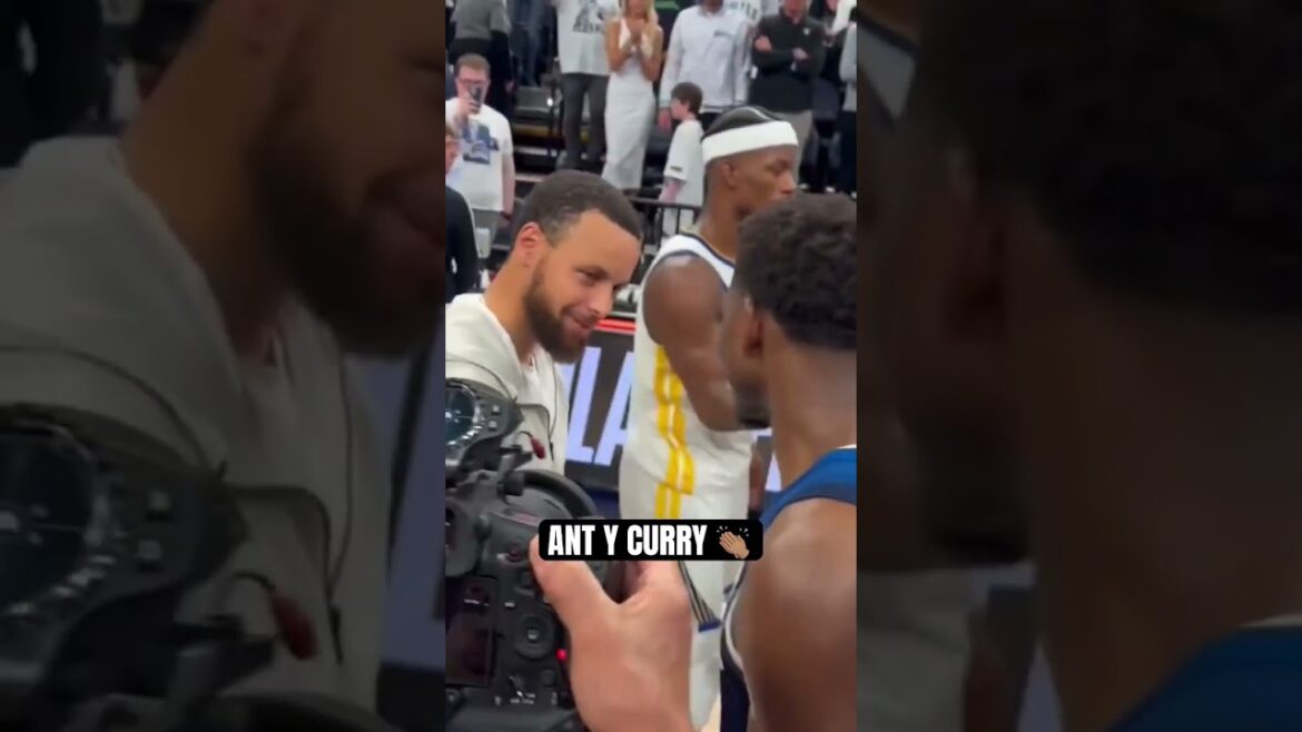 Stephen Curry felicitó a Anthony Edwards tras la victoria 🔥