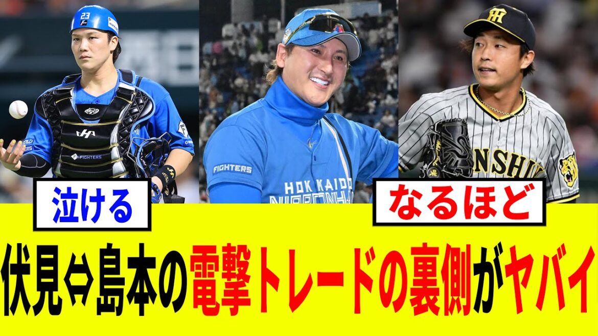 【衝撃】日ハム・伏見と阪神・島本の電撃トレードの理由がヤバすぎた