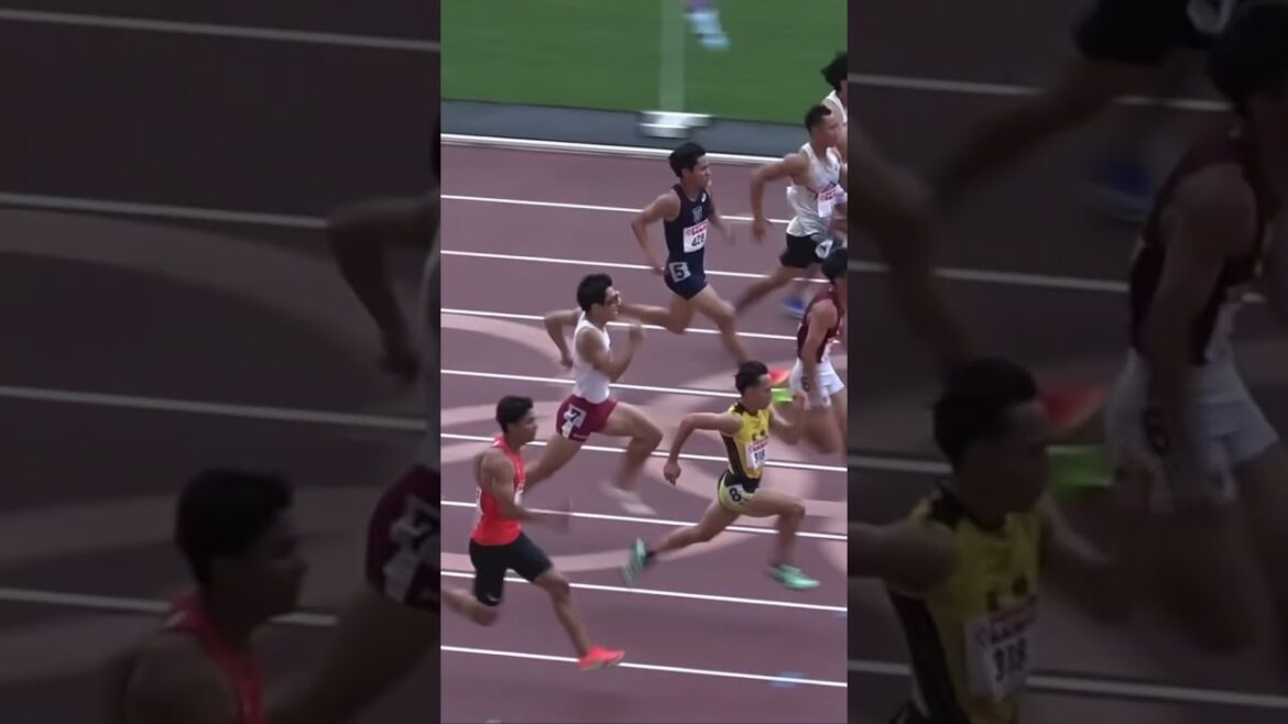 日本選手権陸上　男子100m 清水空跳選手　10.19秒
