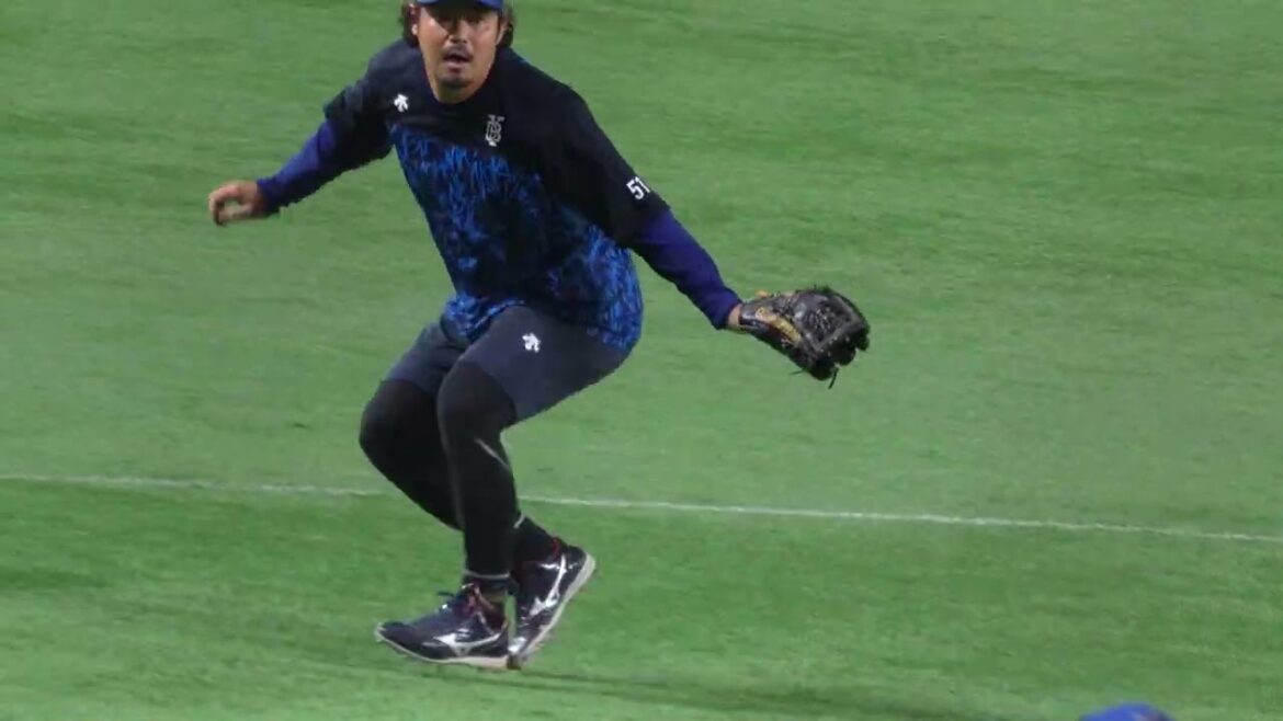 【ゴールデングラブ賞2回】宮崎敏郎選手の守備練習(2025.6.14/PayPayドーム）