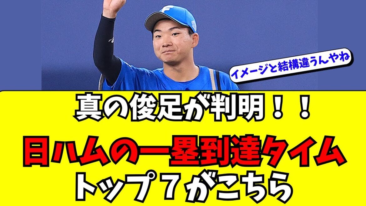 【日本ハム】真の俊足が判明!一塁到達タイムトップ7【NPBプラス】 【日本ハム】真の俊足が判明!一塁到達タイムトップ7【NPBプラス】