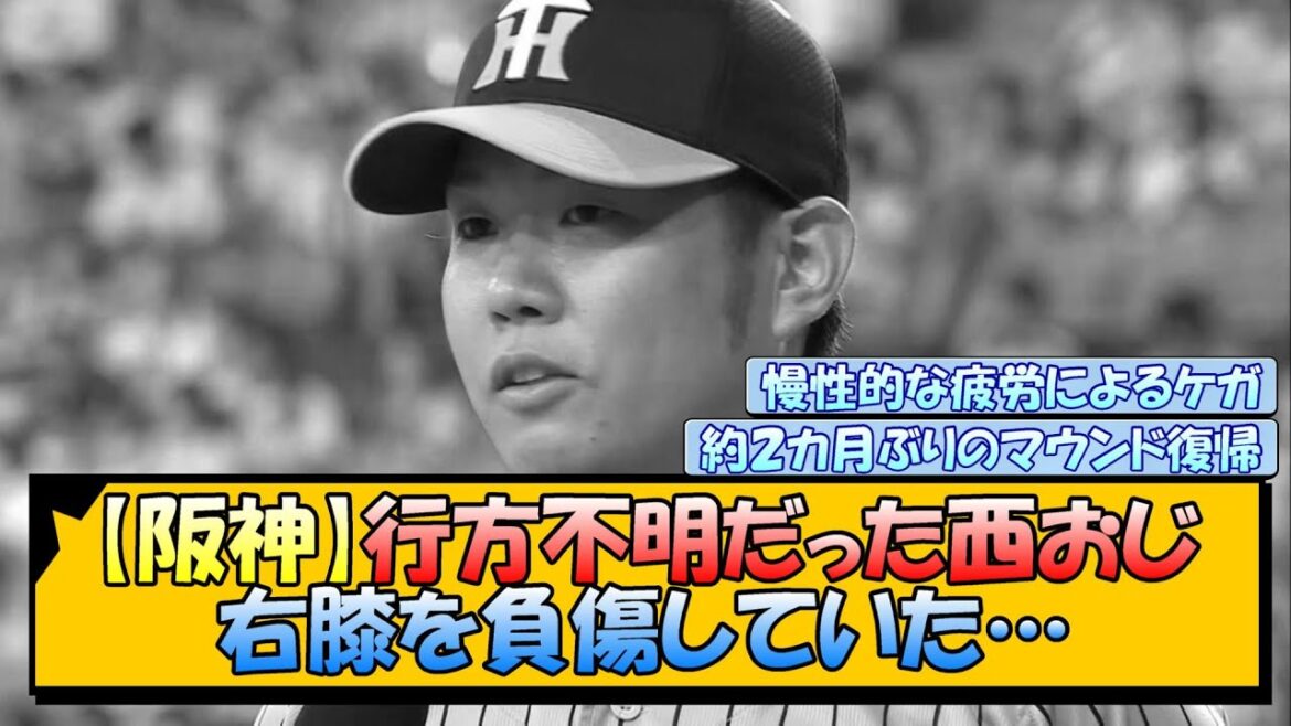 【阪神】行方不明だった西おじ、右膝を負傷していた…