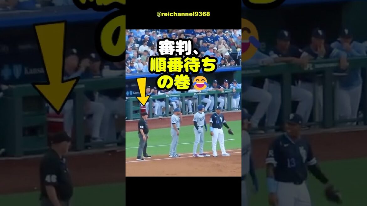 【大谷翔平】KC vs LAD：審判、順番待ちの巻😂 #shorts #mlb #大谷翔平