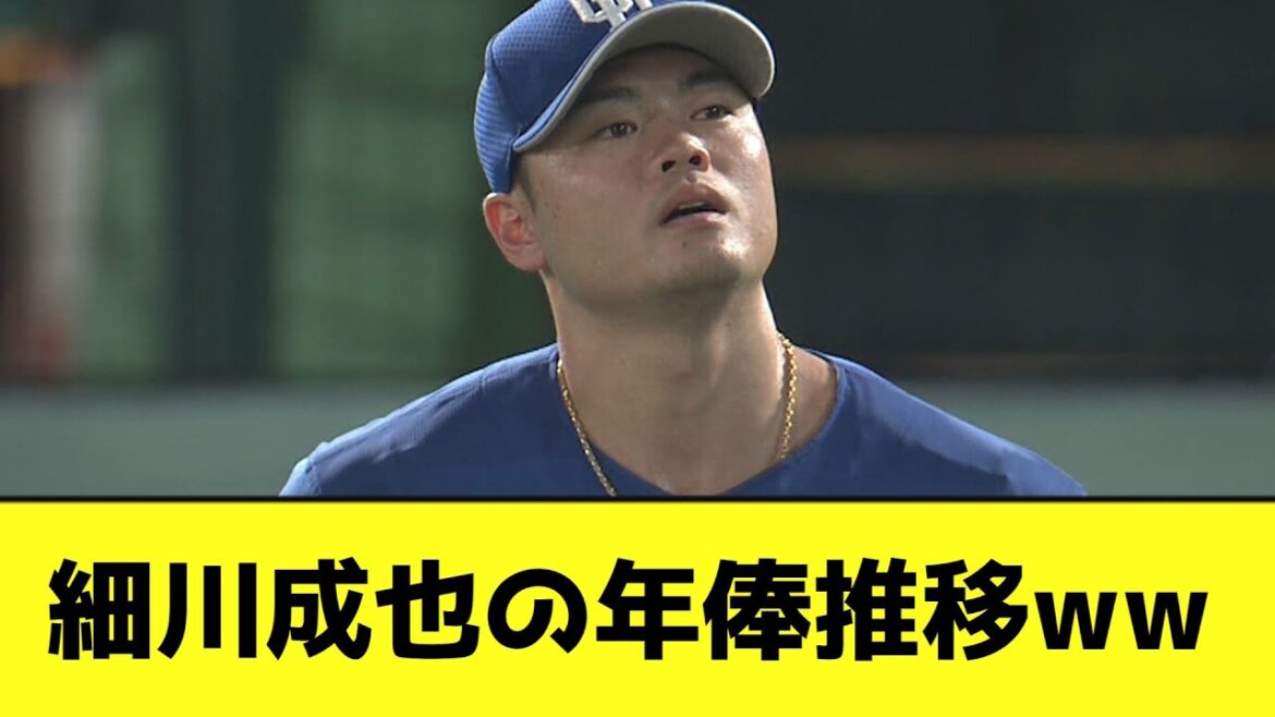 細川成也の年俸推移wwwwwwwwwwww【なんJ反応】