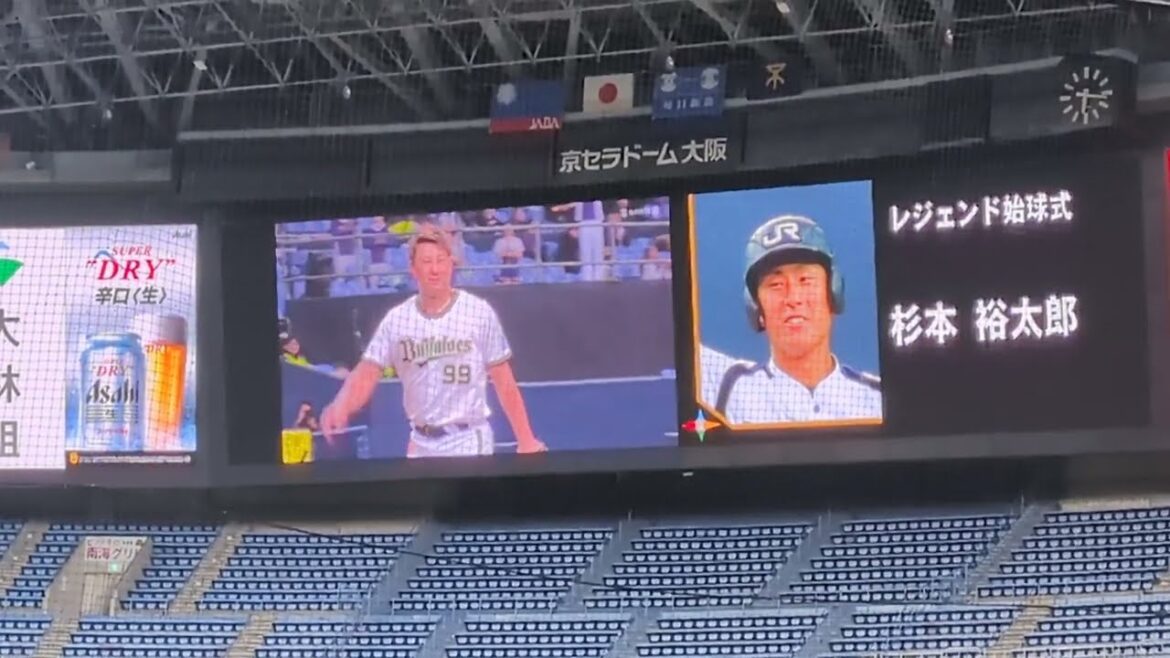 【ラオウ】杉本裕太郎選手始球式【第50回社会人野球日本選手権大会レジェンド始球式】2025/11/11 NTT東日本vs.ヤマハ