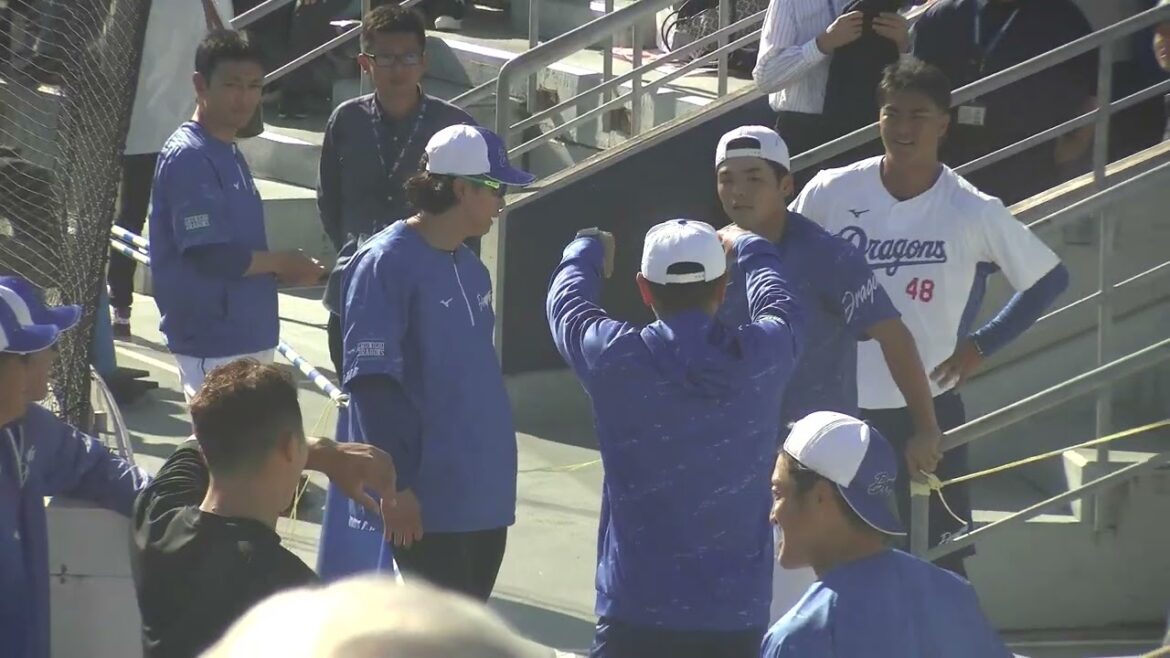 【中日ドラゴンズ 秋季キャンプ 2025】 石橋康太選手・近藤廉投手 ・土生翔太投手・山浅龍之介選手・日渡騰輝選手の階段トレーニングの様子 ② 2025/11/15 ナゴヤ球場