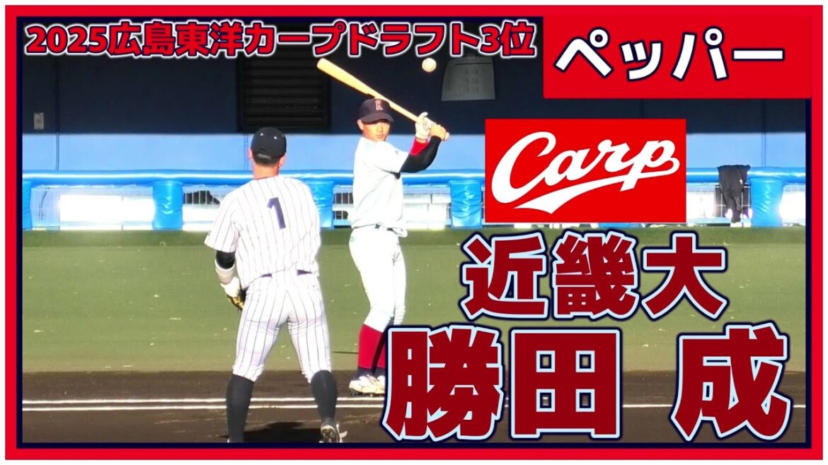 【≪2025広島東洋カープドラフト3位/ペッパー≫ずば抜けた野球センスと身体能力の高さが魅力の内野手】近畿大・勝田 成(大淀ボーイズ-関大北陽高) 【≪2025広島東洋カープドラフト3位/ペッパー≫ずば抜けた野球センスと身体能力の高さが魅力の内野手】近畿大・勝田 成(大淀ボーイズ-関大北陽高)