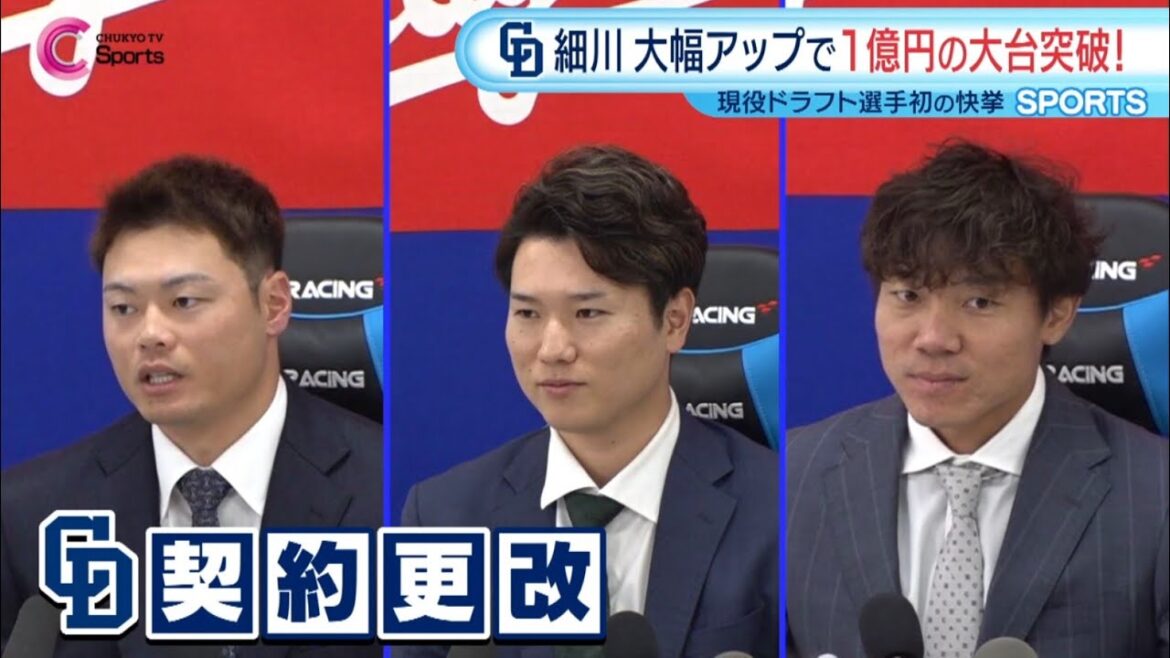 【契約更改】細川成也 清水達也 大島洋平｜中日ドラゴンズ 2025/11/18放送
