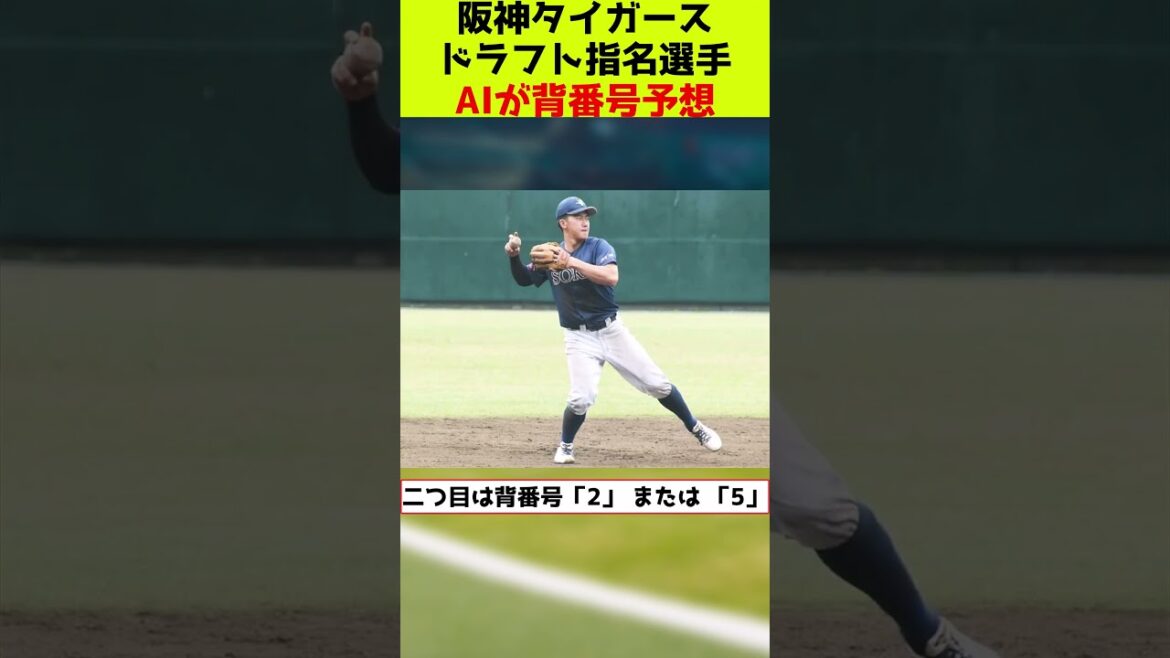 【ドラフト1位】2025年阪神タイガースのドラフト選手の背番号、AIの予想がめちゃくちゃ過ぎる件について