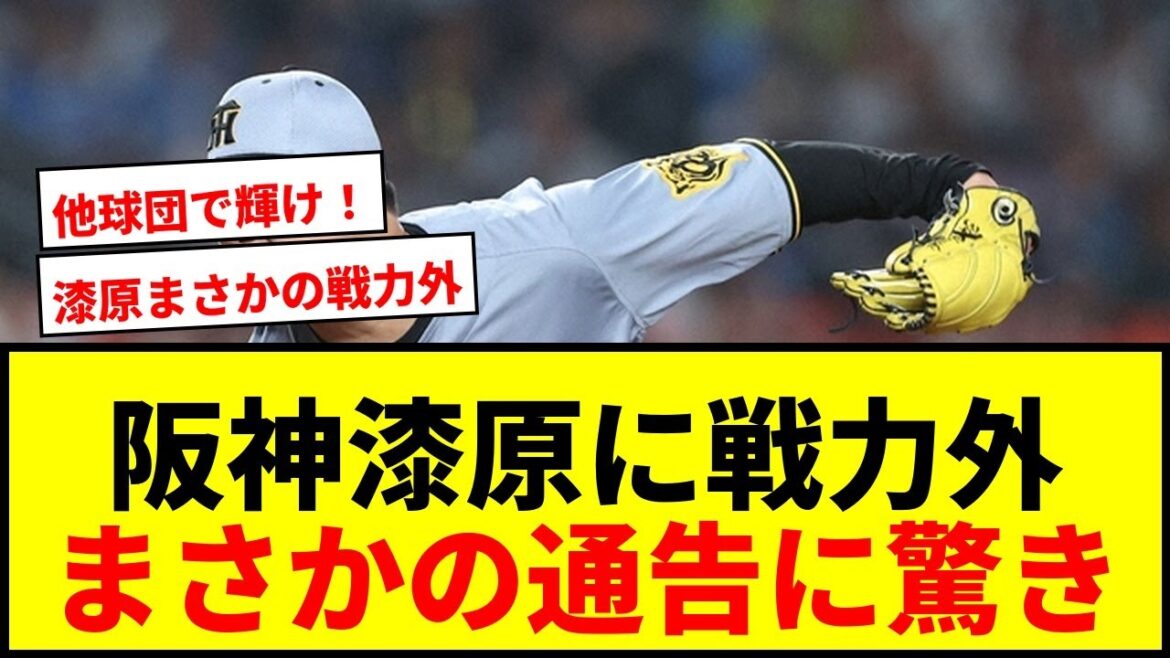 【衝撃】阪神・漆原大晟に戦力外通告！29歳右腕、現役続行希望で他球団移籍なるか？