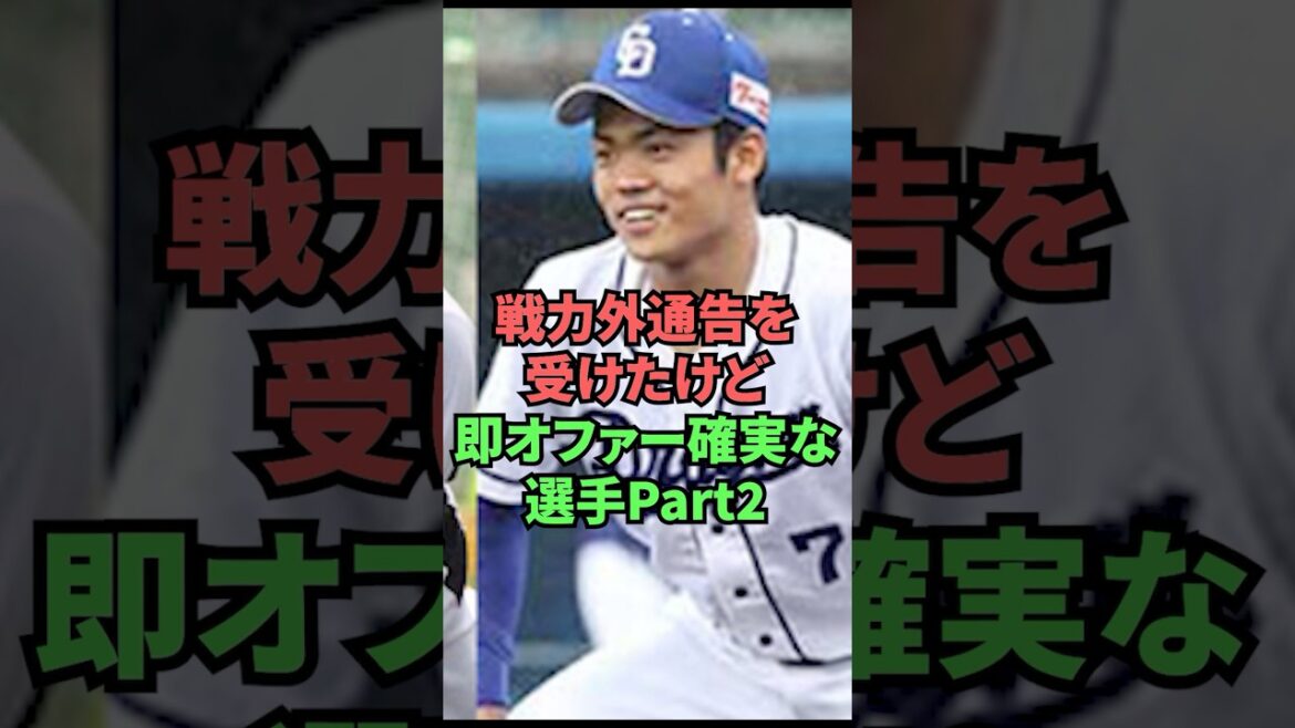 戦力外通告を受けたけど即オファー確実な選手Part2 戦力外通告を受けたけど即オファー確実な選手Part2