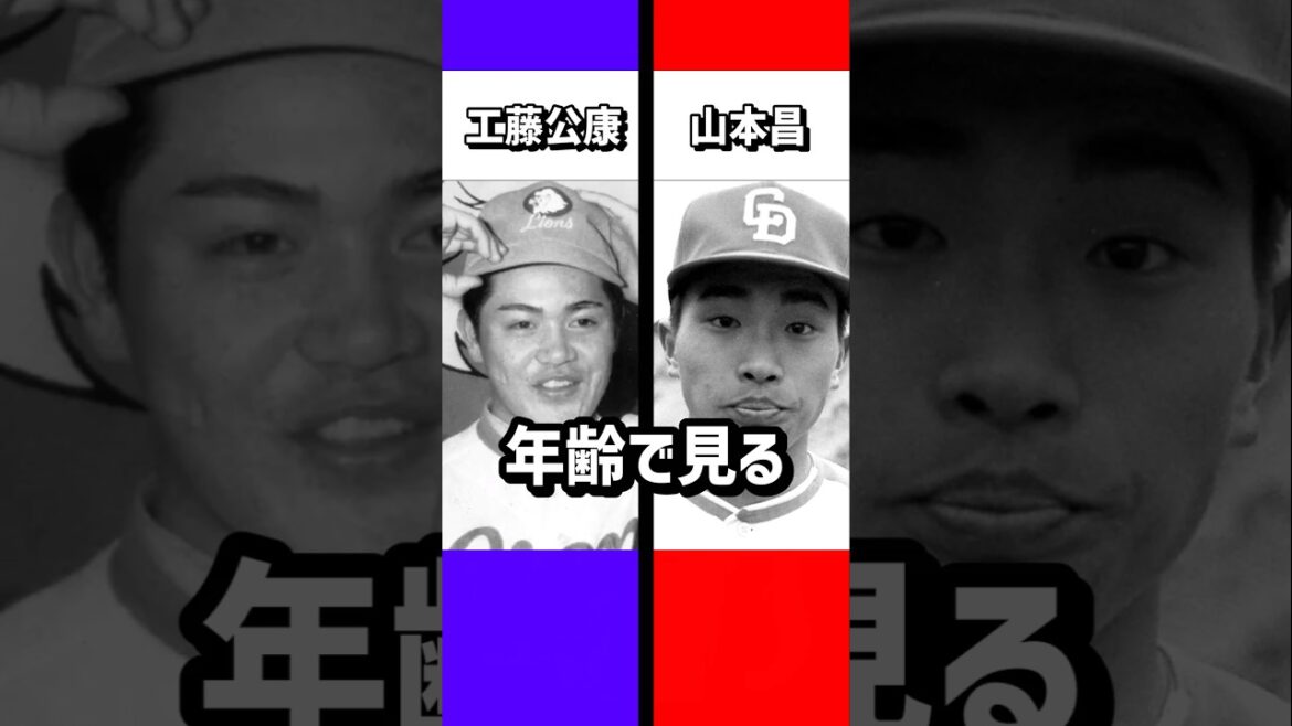 【祝150万再生】年齢で見る工藤公康・山本昌#工藤公康 #山本昌 #成績