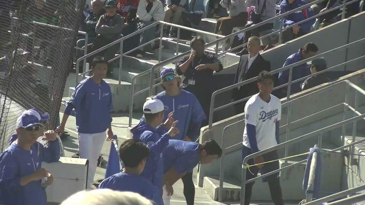 【中日ドラゴンズ 秋季キャンプ 2025】 石橋康太選手・近藤廉投手 ・土生翔太投手・山浅龍之介選手・日渡騰輝選手の階段トレーニングの様子 ④ 2025/11/15 ナゴヤ球場