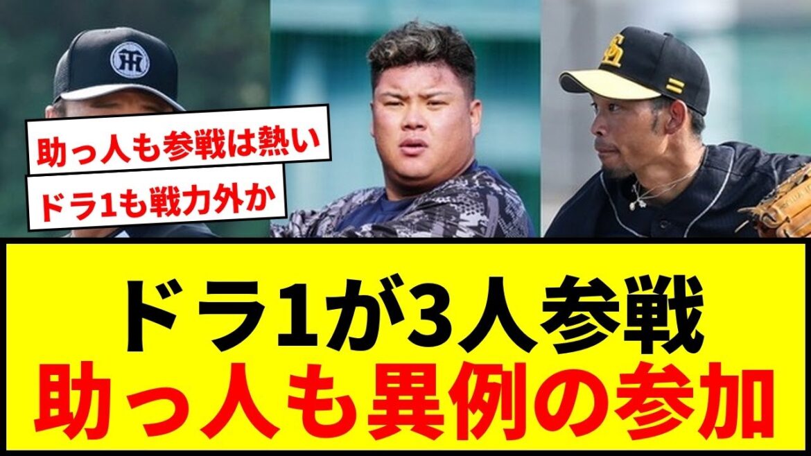 【衝撃】元巨人高橋礼、元阪神森木大智らドラ1が3人！トライアウトに38人参戦で助っ人も異例の参加