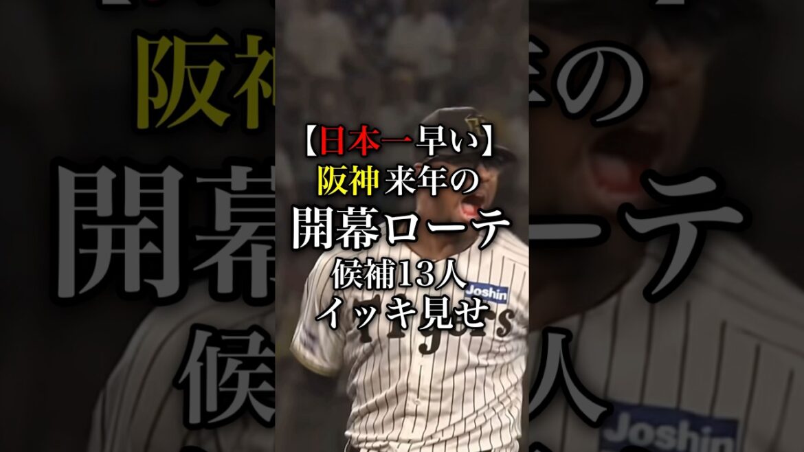 【阪神投手王国】先発ローテ候補13人イッキ見せ🔥みなさんの推しは誰ですか✅#阪神 #阪神タイガース #プロ野球