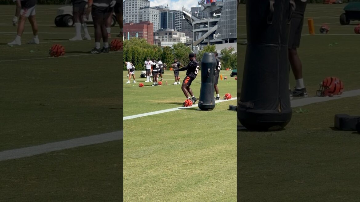 Trey Hendrickson limbers up, Joseph Ossai vibes during Bengals stretching Wednesday