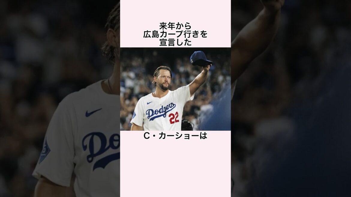 「引退したらカープにやってくる」C・カーショーに関する雑学 #カーショー #カーショウ #ドジャース #大谷翔平 #山本由伸 #メジャーリーグ #黒田博樹 #広島東洋カープ