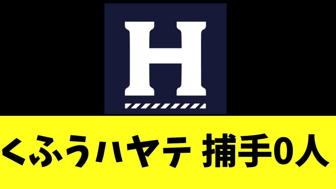 【悲報】くふうハヤテ 捕手0人になる 【悲報】くふうハヤテ 捕手0人になる